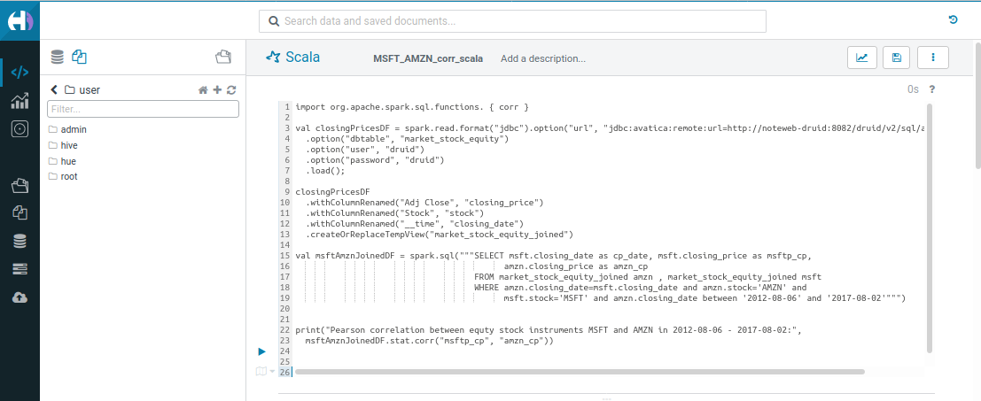 NW Hue Scala code